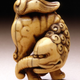 Illustration for article titled Spirit Foxes and Raunchy Demons in Japanese Netsuke Art
